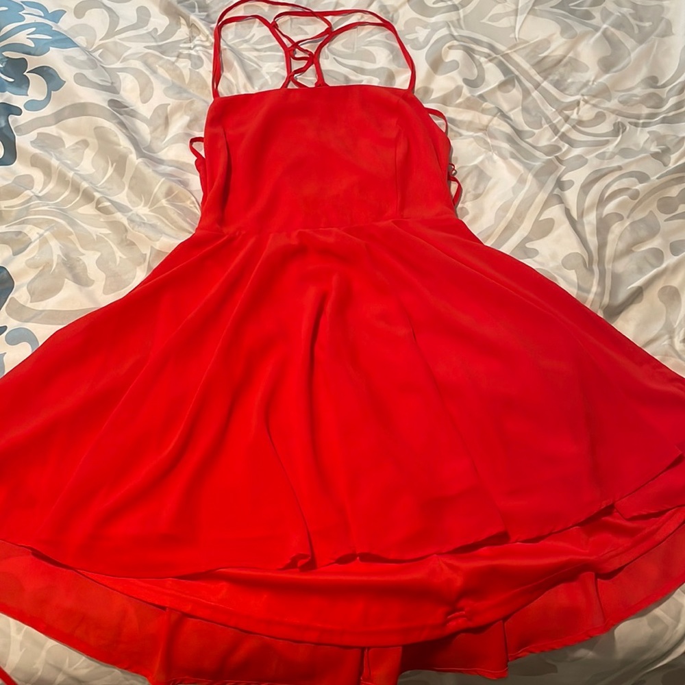 Criss cross Back Skater Dress